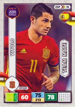 2017 Panini Adrenalyn XL Road to 2018 World Cup #ESP16 Vitolo Front