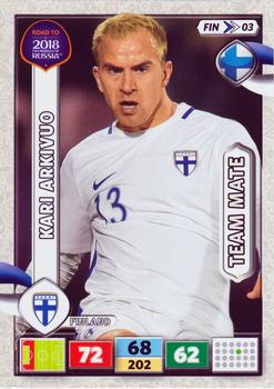 2017 Panini Adrenalyn XL Road to 2018 World Cup #FIN03 Kari Arkivuo Front