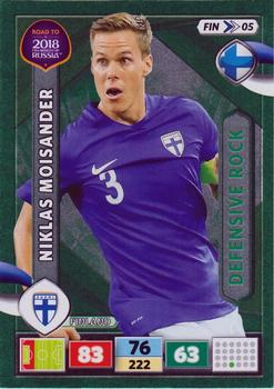 2017 Panini Adrenalyn XL Road to 2018 World Cup #FIN05 Niklas Moisander Front