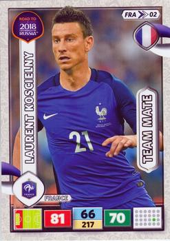 2017 Panini Adrenalyn XL Road to 2018 World Cup #FRA02 Laurent Koscielny Front