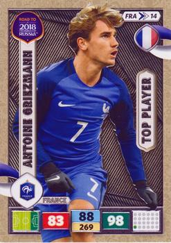 2017 Panini Adrenalyn XL Road to 2018 World Cup #FRA14 Antoine Griezmann Front