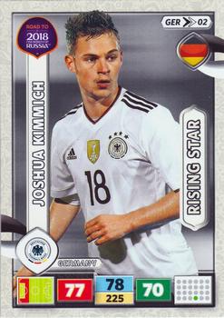2017 Panini Adrenalyn XL Road to 2018 World Cup #GER02 Joshua Kimmich Front