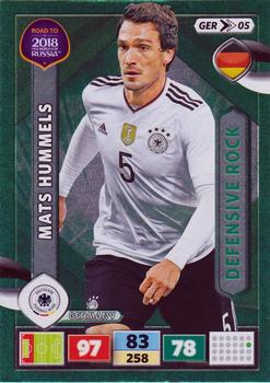 2017 Panini Adrenalyn XL Road to 2018 World Cup #GER05 Mats Hummels Front