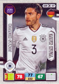 2017 Panini Adrenalyn XL Road to 2018 World Cup #GER07 Jonas Hector Front
