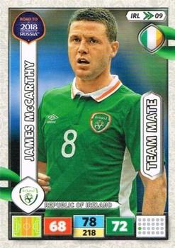 2017 Panini Adrenalyn XL Road to 2018 World Cup #IRL9 James McCarthy Front