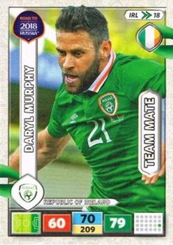 2017 Panini Adrenalyn XL Road to 2018 World Cup #IRL18 Daryl Murphy Front