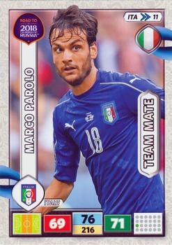 2017 Panini Adrenalyn XL Road to 2018 World Cup #ITA11 Marco Parolo Front
