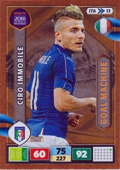 2017 Panini Adrenalyn XL Road to 2018 World Cup #ITA13 Ciro Immobile Front