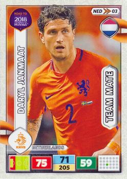 2017 Panini Adrenalyn XL Road to 2018 World Cup #NED03 Daryl Janmaat Front