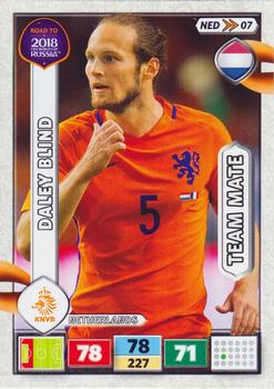 2017 Panini Adrenalyn XL Road to 2018 World Cup #NED07 Daley Blind Front