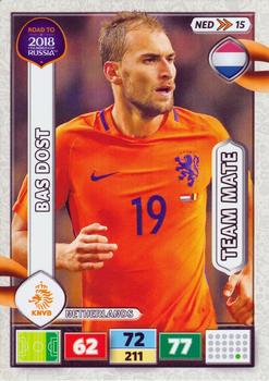 2017 Panini Adrenalyn XL Road to 2018 World Cup #NED15 Bas Dost Front