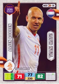 2017 Panini Adrenalyn XL Road to 2018 World Cup #NED18 Arjen Robben Front
