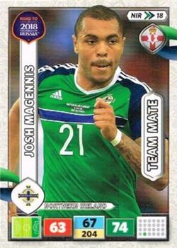 2017 Panini Adrenalyn XL Road to 2018 World Cup #NIR18 Josh Magennis Front