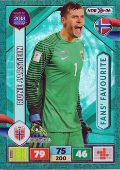 2017 Panini Adrenalyn XL Road to 2018 World Cup #NOR06 Rune Jarstein Front