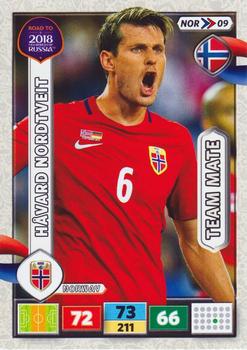 2017 Panini Adrenalyn XL Road to 2018 World Cup #NOR09 Havard Nordtveit Front