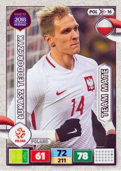 2017 Panini Adrenalyn XL Road to 2018 World Cup #POL16 Lukasz Teodorczyk Front