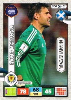 2017 Panini Adrenalyn XL Road to 2018 World Cup #SCO1 David Marshall Front