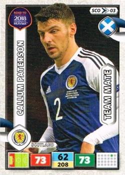 2017 Panini Adrenalyn XL Road to 2018 World Cup #SCO3 Callum Paterson Front