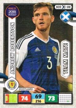 2017 Panini Adrenalyn XL Road to 2018 World Cup #SCO8 Andrew Robertson Front