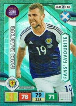 2017 Panini Adrenalyn XL Road to 2018 World Cup #SCO14 James McArthur Front