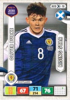 2017 Panini Adrenalyn XL Road to 2018 World Cup #SCO15 Oliver Burke Front