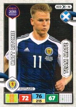 2017 Panini Adrenalyn XL Road to 2018 World Cup #SCO16 Matt Ritchie Front