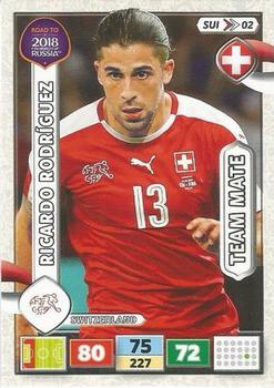 2017 Panini Adrenalyn XL Road to 2018 World Cup #SUI02 Ricardo Rodriguez Front