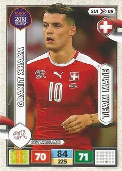 2017 Panini Adrenalyn XL Road to 2018 World Cup #SUI08 Granit Xhaka Front