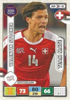 2017 Panini Adrenalyn XL Road to 2018 World Cup #SUI12 Valentin Stocker Front