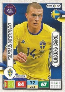2017 Panini Adrenalyn XL Road to 2018 World Cup #SWE02 Victor Lindelof Front