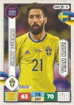 2017 Panini Adrenalyn XL Road to 2018 World Cup #SWE11 Jimmy Durmaz Front