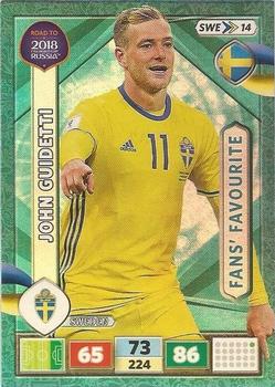2017 Panini Adrenalyn XL Road to 2018 World Cup #SWE14 John Guidetti Front