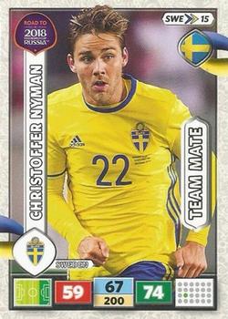 2017 Panini Adrenalyn XL Road to 2018 World Cup #SWE15 Christoffer Nyman Front