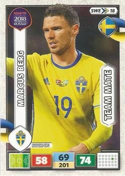 2017 Panini Adrenalyn XL Road to 2018 World Cup #SWE18 Marcus Berg Front