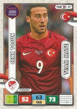 2017 Panini Adrenalyn XL Road to 2018 World Cup #TUR17 Cenk Tosun Front