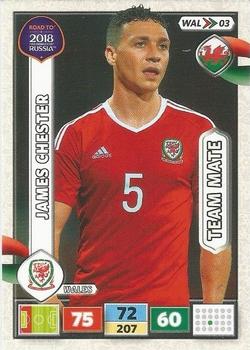 2017 Panini Adrenalyn XL Road to 2018 World Cup #WAL03 James Chester Front