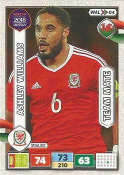 2017 Panini Adrenalyn XL Road to 2018 World Cup #WAL04 Ashley Williams Front