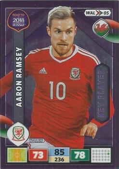 2017 Panini Adrenalyn XL Road to 2018 World Cup #WAL05 Aaron Ramsey Front