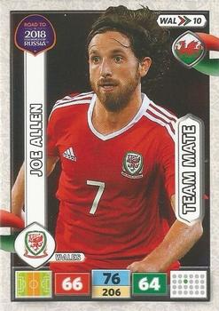 2017 Panini Adrenalyn XL Road to 2018 World Cup #WAL10 Joe Allen Front