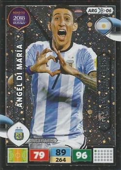 2017 Panini Adrenalyn XL Road to 2018 World Cup #ARG06 Angel Di Maria Front
