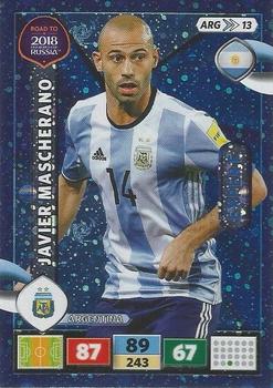 2017 Panini Adrenalyn XL Road to 2018 World Cup #ARG13 Javier Mascherano Front