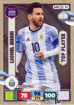 2017 Panini Adrenalyn XL Road to 2018 World Cup #ARG14 Lionel Messi Front