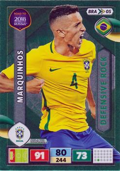 2017 Panini Adrenalyn XL Road to 2018 World Cup #BRA05 Marquinhos Front