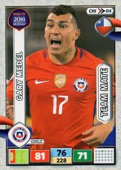 2017 Panini Adrenalyn XL Road to 2018 World Cup #CHI04 Gary Medel Front