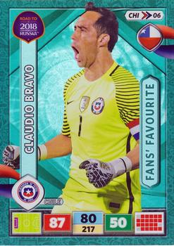 2017 Panini Adrenalyn XL Road to 2018 World Cup #CHI06 Claudio Bravo Front