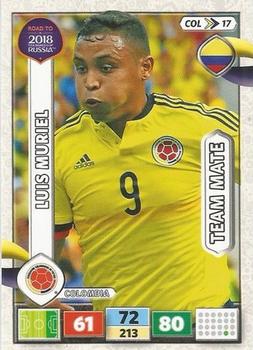 2017 Panini Adrenalyn XL Road to 2018 World Cup #COL17 Luis Muriel Front