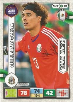2017 Panini Adrenalyn XL Road to 2018 World Cup #MEX01 Guillermo Ochoa Front