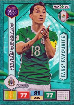 2017 Panini Adrenalyn XL Road to 2018 World Cup #MEX06 Andrés Guardado Front