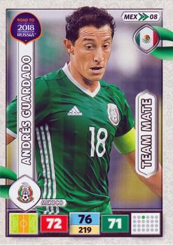 2017 Panini Adrenalyn XL Road to 2018 World Cup #MEX08 Andrés Guardado Front