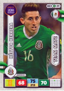 2017 Panini Adrenalyn XL Road to 2018 World Cup #MEX09 Hector Herrera Front